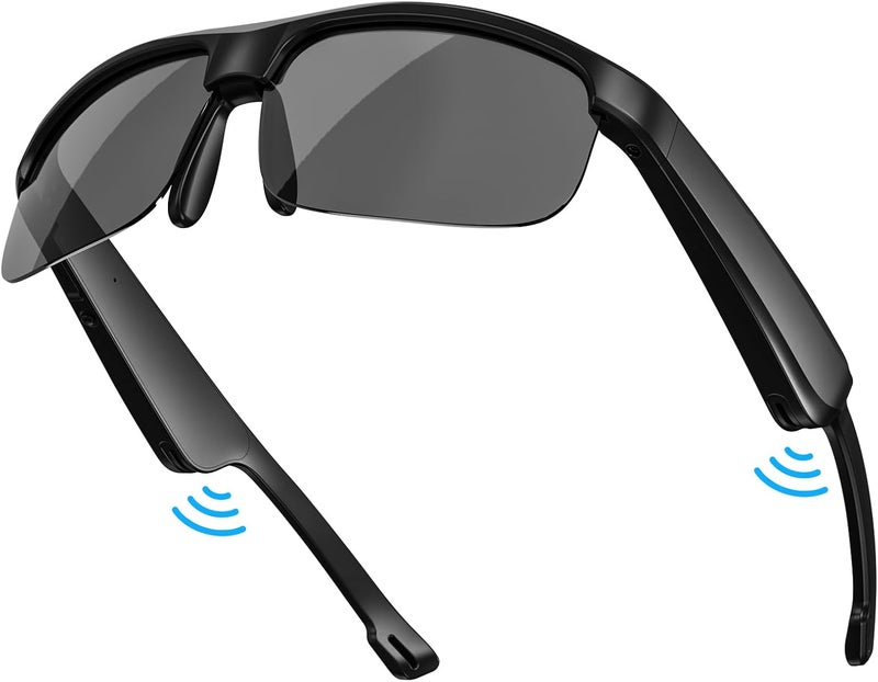 LVTEL Smart Glasses, Polarized Bluetooth Sunglasses, Built-in Mic & Speakers, Voice Assistant, UV Protection Audio Sun Glass - Image 1